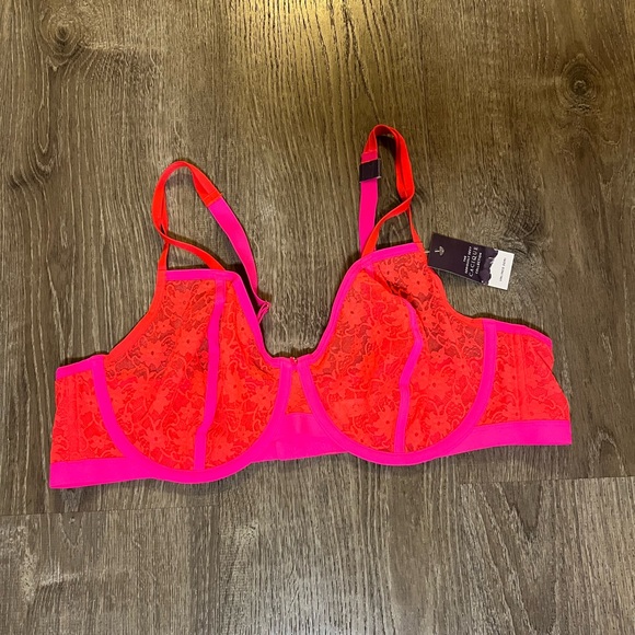 Cacique Other - Cacique Flower Lace Unlined Demi Bra